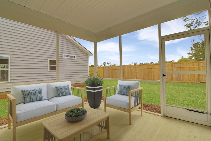 Furnished interior view inside a new home in Waterside at Lakes of Cane Bay: Coastal Collection, Summerville (Image 6).