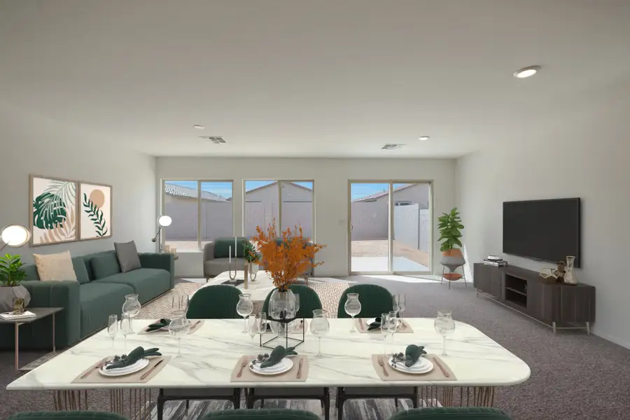 Furnished interior view inside a new home in Cross Creek Ranch, Coolidge (Image 3).