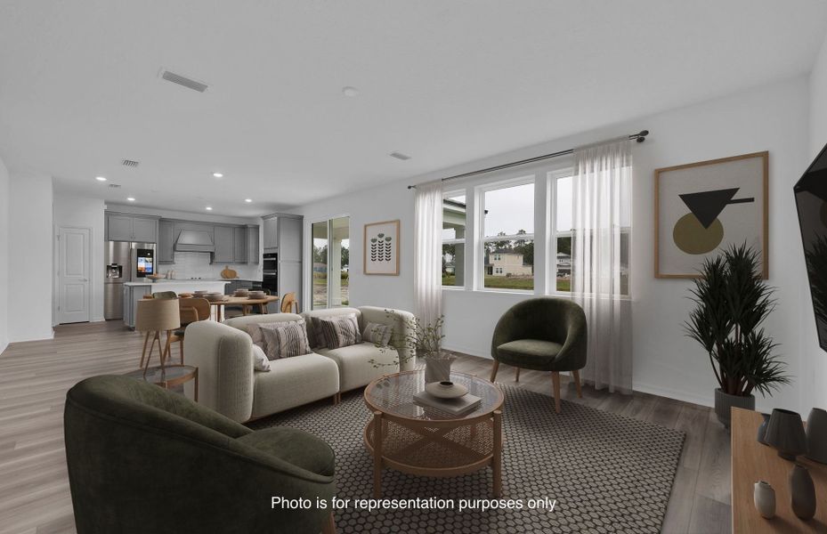 Furnished interior view inside a new home in Hyland Trail, Green Cove Springs (Image 6).