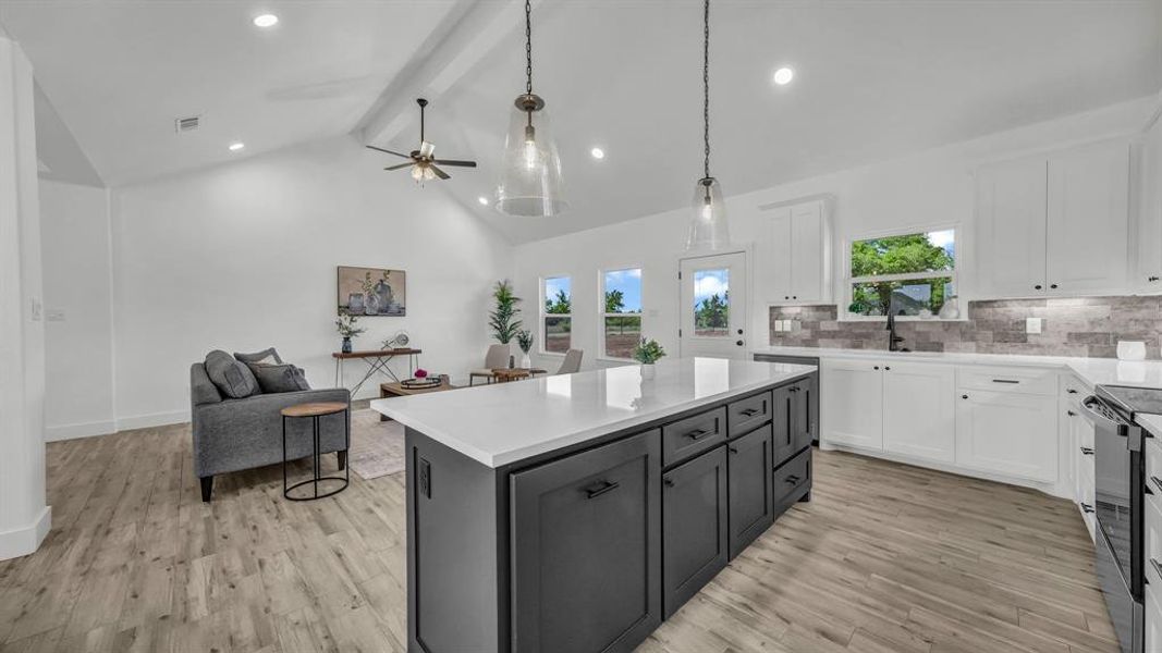 Furnished interior view inside a new home in , Weatherford (Image 11).