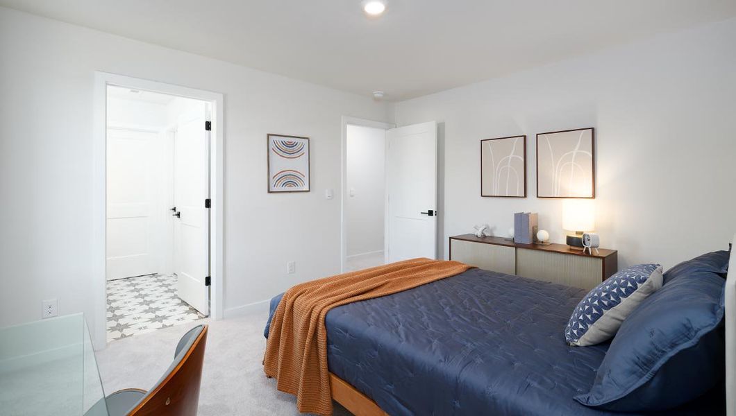 Furnished interior view inside a new home in Westport, York (Image 29).