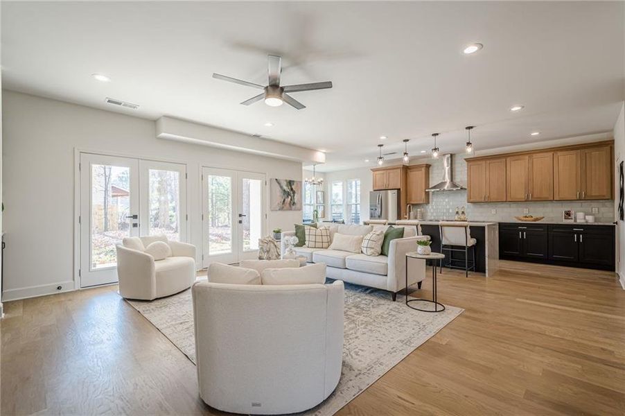 Furnished interior view inside a new home in , Powder Springs (Image 20). Furnished interior view inside a new home in , Powder Springs (Image 20).