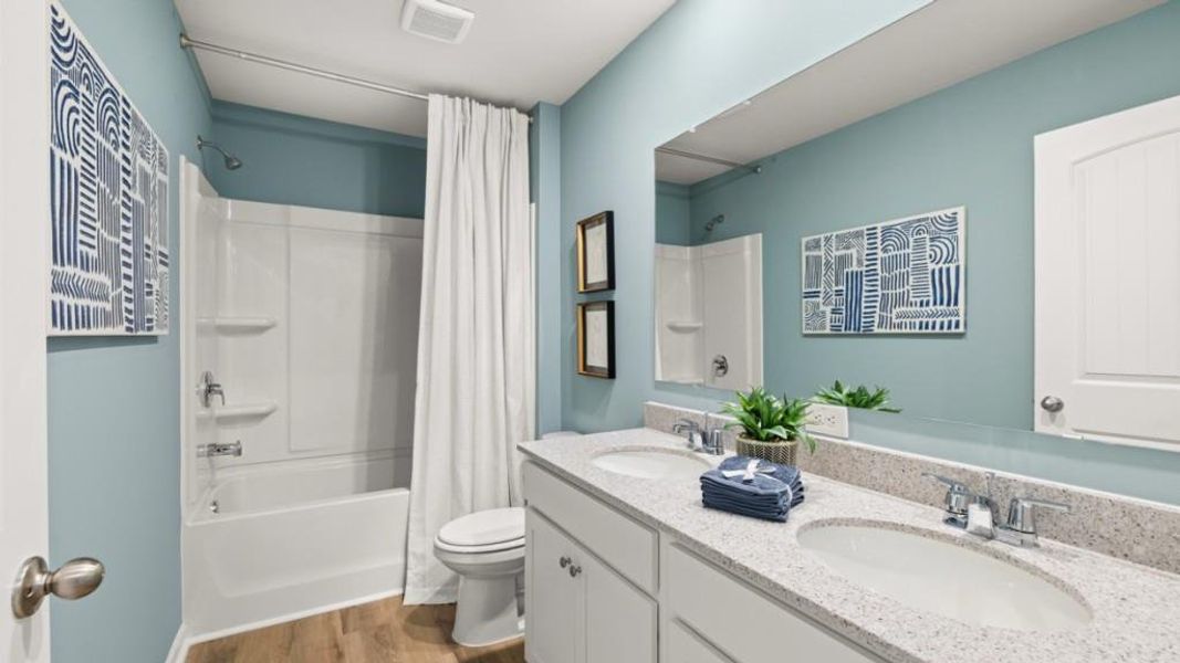 Furnished interior view inside a new home in Liberty Crossing, Braselton (Image 21).