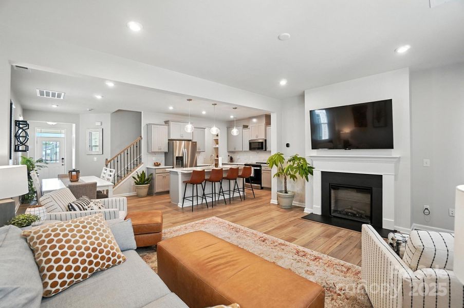 Furnished interior view inside a new home in Porter's Row, Charlotte (Image 22). Furnished interior view inside a new home in Porter's Row, Charlotte (Image 22).