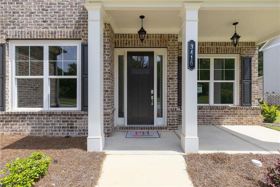Exterior details and patio area of a home in Traditions of Braselton, Jefferson (Image 3). Exterior details and patio area of a home in Traditions of Braselton, Jefferson (Image 3).