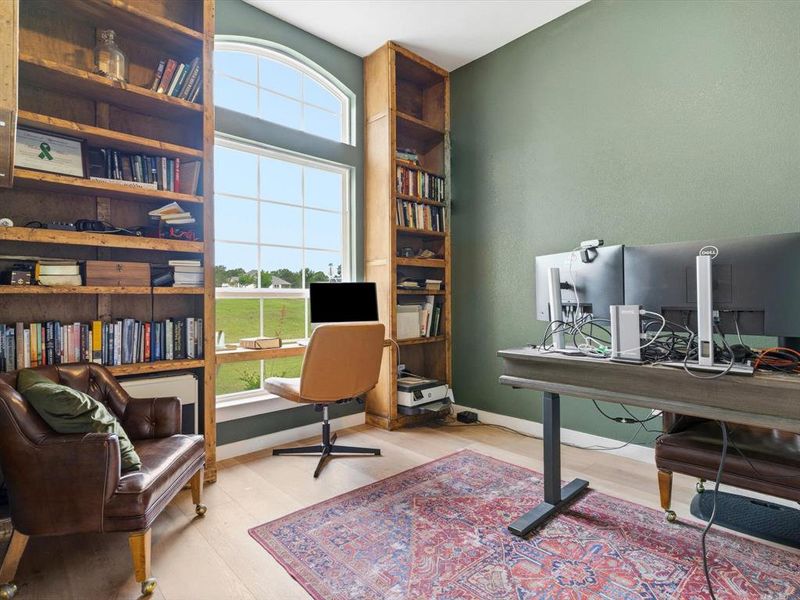 Dedicated home office space, ideal for remote work or study.