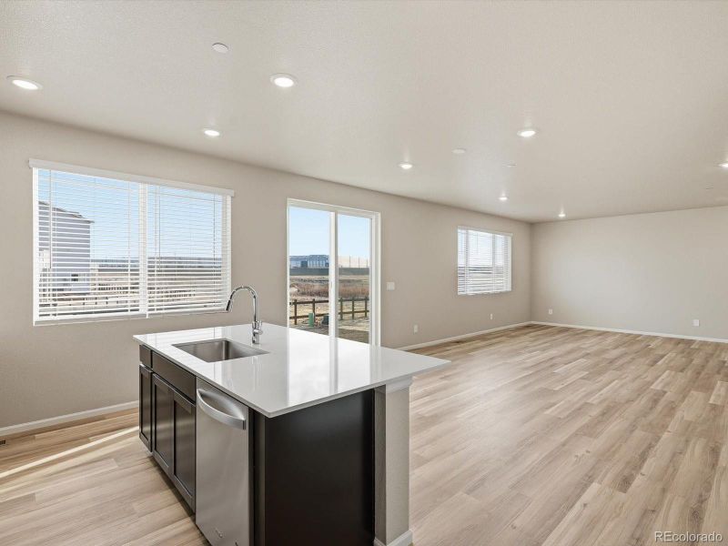 Furnished interior view inside a new home in , Commerce City (Image 12).