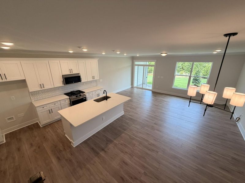 Furnished interior view inside a new home in Blythe Mill Townhomes, Waxhaw (Image 7).