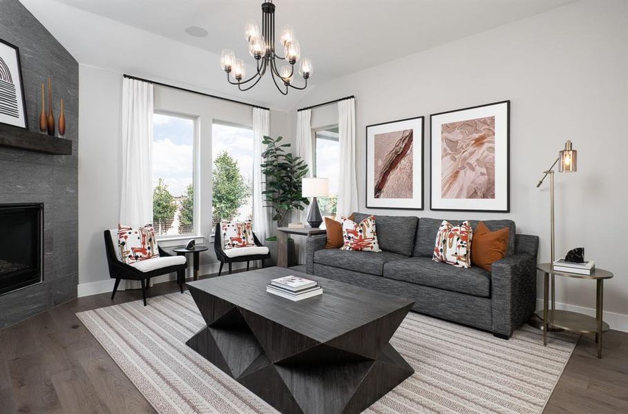 Furnished interior view inside a new home in Discovery Collection at View at the Reserve, Mansfield (Image 11). Furnished interior view inside a new home in Discovery Collection at View at the Reserve, Mansfield (Image 11).