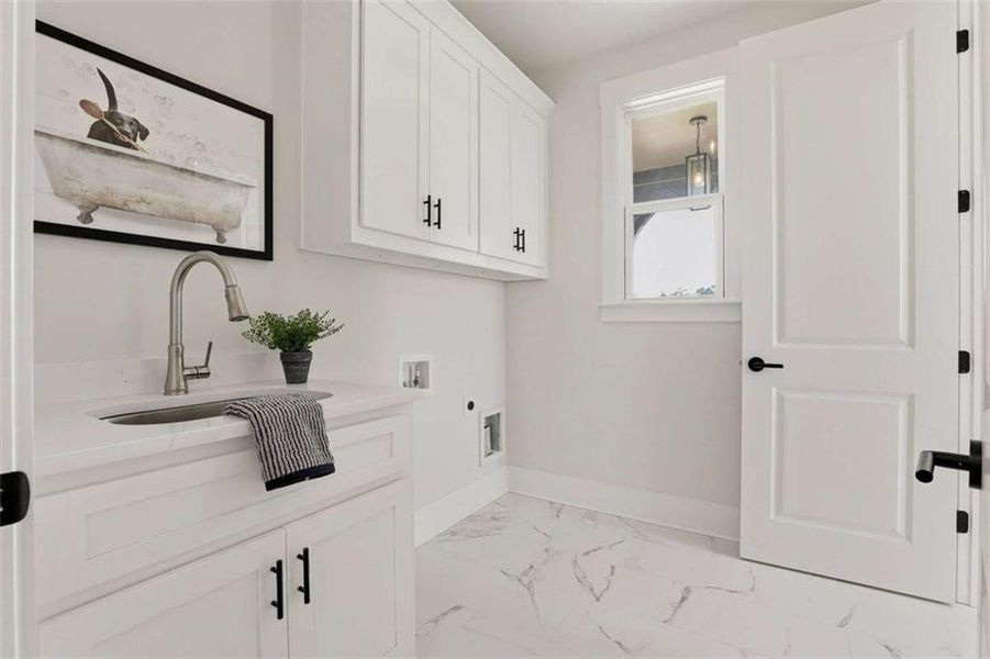 Furnished interior view inside a new home in , Newnan (Image 51).