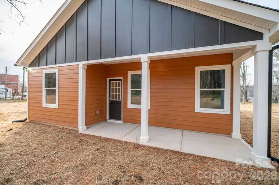 Exterior details and patio area of a home in , Cherryville (Image 29).