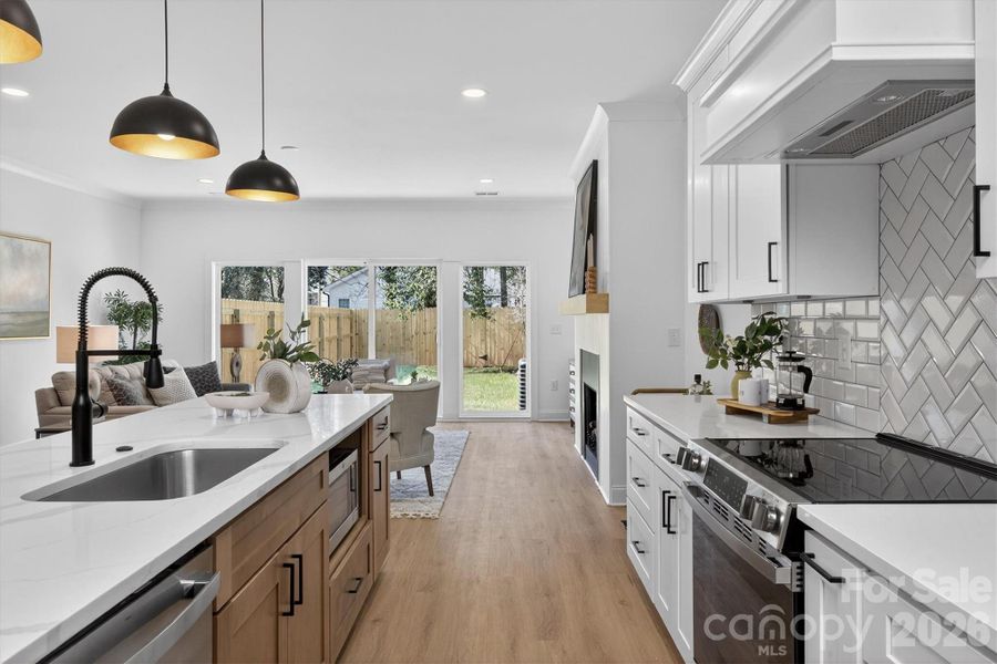 Furnished interior view inside a new home in , Charlotte (Image 12).