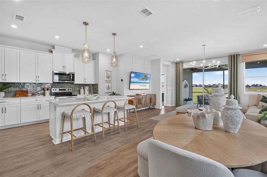Furnished interior view inside a new home in Pasadena Ridge Master, Dade City (Image 12).