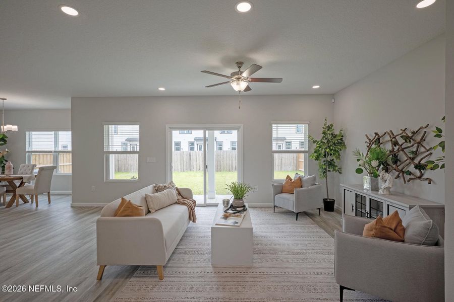 Furnished interior view inside a new home in , Jacksonville (Image 5). Furnished interior view inside a new home in , Jacksonville (Image 5).