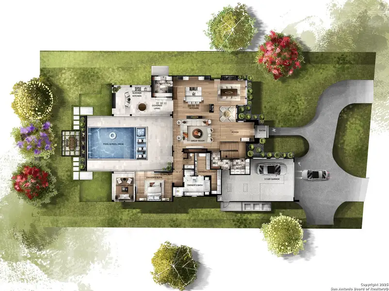 2D floor plan layout of this home in , San Antonio, TX (Image 3). 2D floor plan layout of this home in , San Antonio, TX (Image 3).