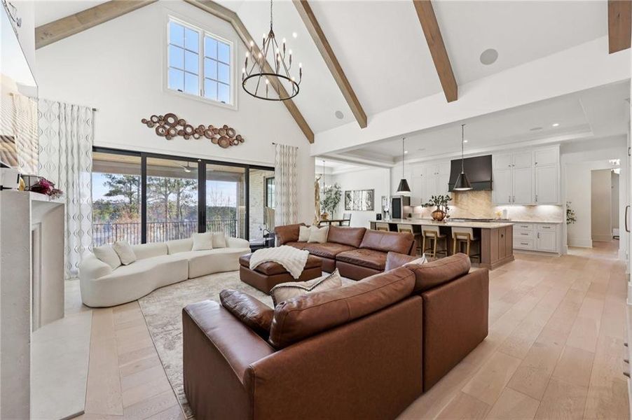 Furnished interior view inside a new home in , Suwanee (Image 65).