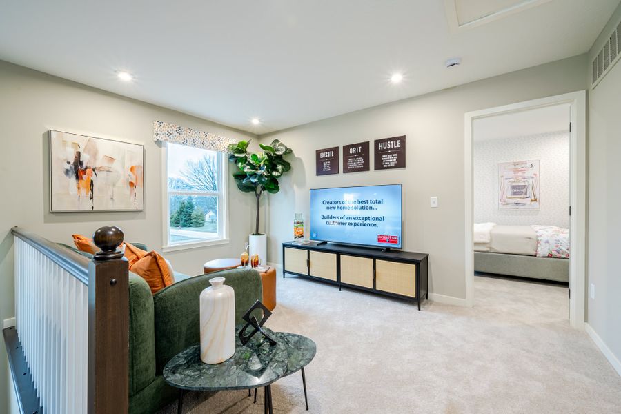 Representative furnished interior of a home built from the Wesley by Fischer Homes in Sage Woods, Dallas (Image 16).