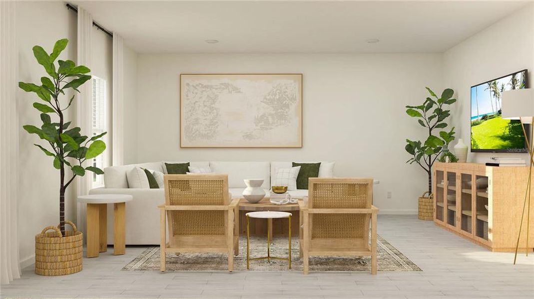 Furnished interior view inside a new home in Trailhead Landing, Alachua (Image 12).