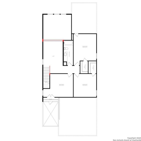 2D floor plan layout of this home in Morgan Meadows, San Antonio, TX (Image 5). 2D floor plan layout of this home in Morgan Meadows, San Antonio, TX (Image 5).