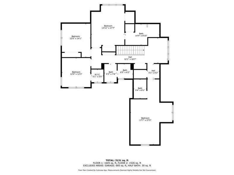 2D floor plan layout of this home in , White, GA (Image 10).