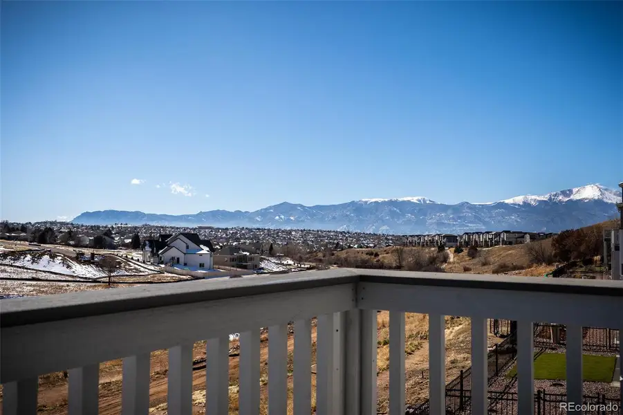 Exterior details and patio area of a home in Trailside at Cottonwood Creek, Colorado Springs (Image 3).