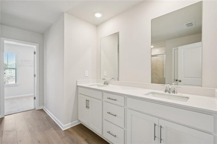 Furnished interior view inside a new home in Parkside at Grayson, Grayson (Image 5).