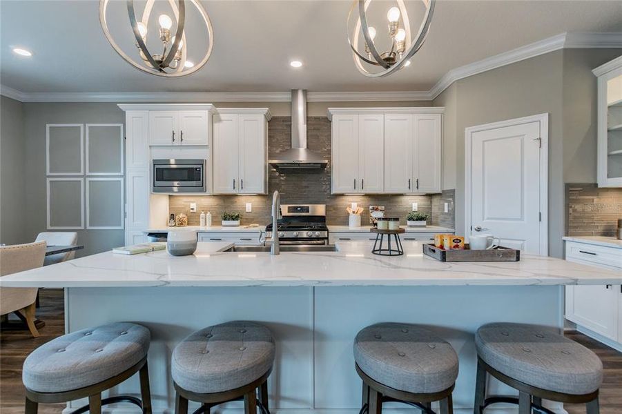 Furnished interior view inside a new home in , Tarpon Springs (Image 25).