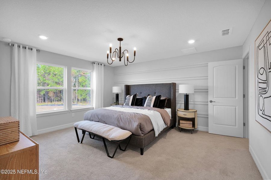 Furnished interior view inside a new home in The Preserve at Bannon Lakes, St. Augustine (Image 12).
