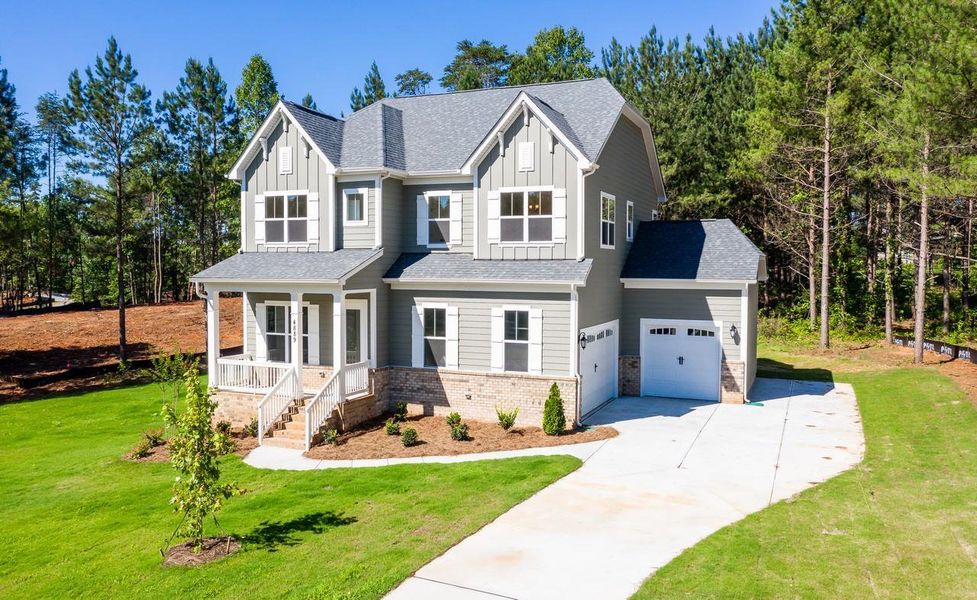 Representative exterior photo of a completed home built from the Augusta by Greybrook Homes in Shepherds Trace, Clover, SC (Image 2).