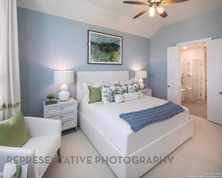 Furnished interior view inside a new home in The Ranches at Creekside, Boerne (Image 28).