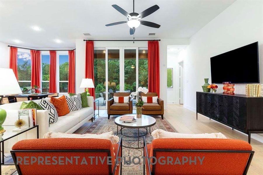 Furnished interior view inside a new home in Sonoma Verde, McLendon-Chisholm (Image 12).