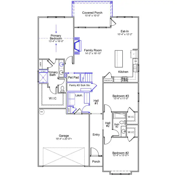 2D floor plan layout of this home in Clairmont, Charlotte, NC (Image 2). 2D floor plan layout of this home in Clairmont, Charlotte, NC (Image 2).