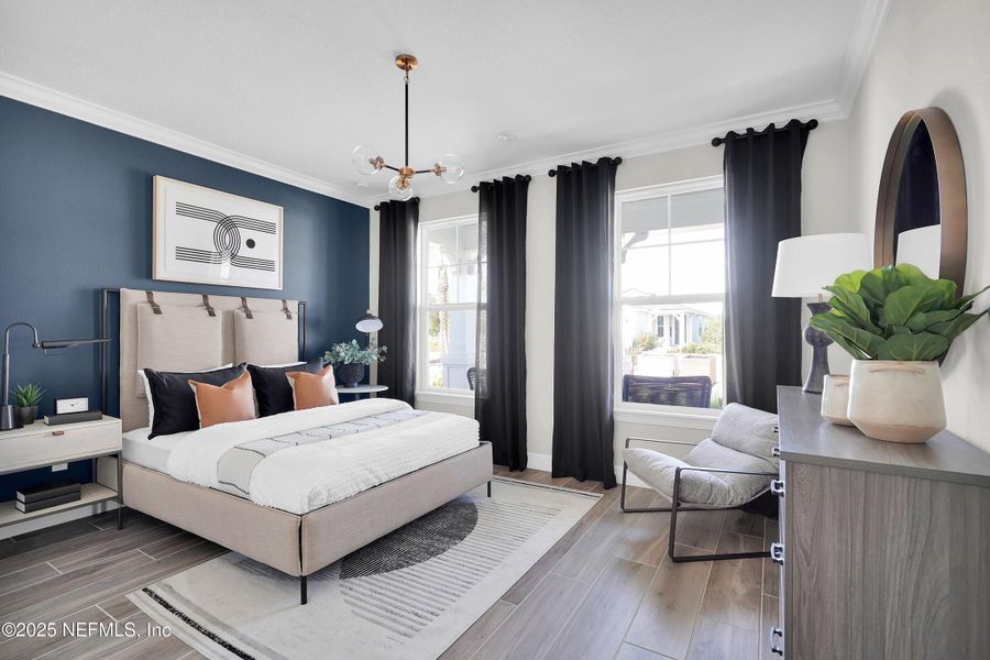 Furnished interior view inside a new home in Del Webb Wildlight, Yulee (Image 8). Furnished interior view inside a new home in Del Webb Wildlight, Yulee (Image 8).