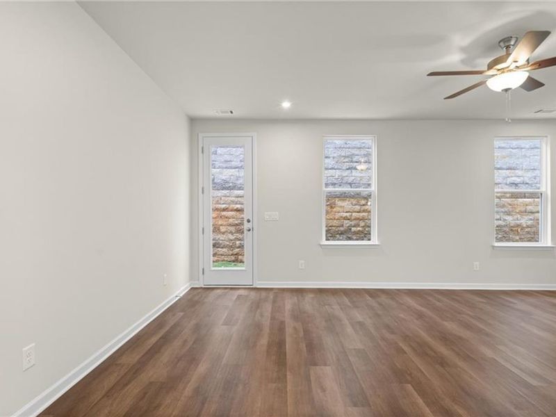 Spacious, unfurnished interior of a new home in The Village at Shallowford, Kennesaw (Image 22).