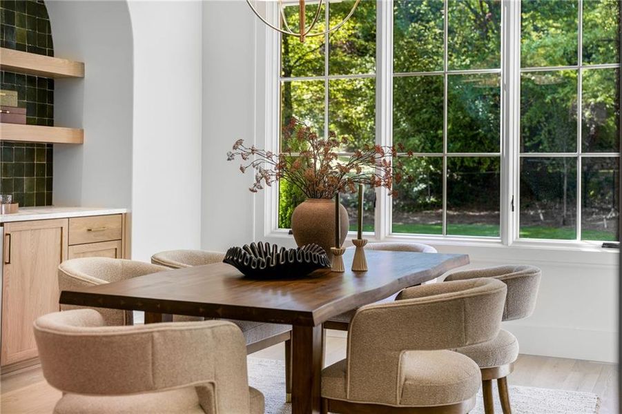 Furnished interior view inside a new home in , Atlanta (Image 20).