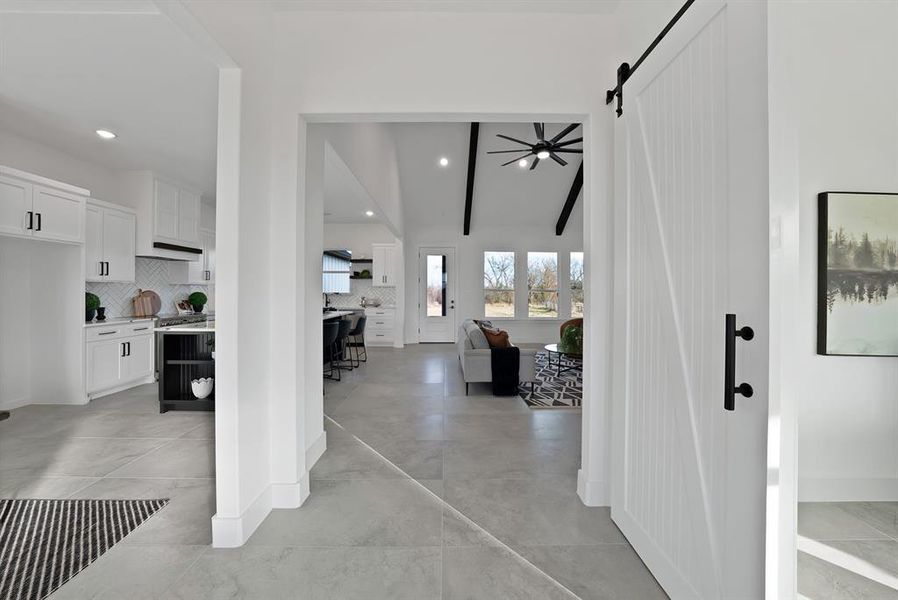 Furnished interior view inside a new home in , Celeste (Image 6).