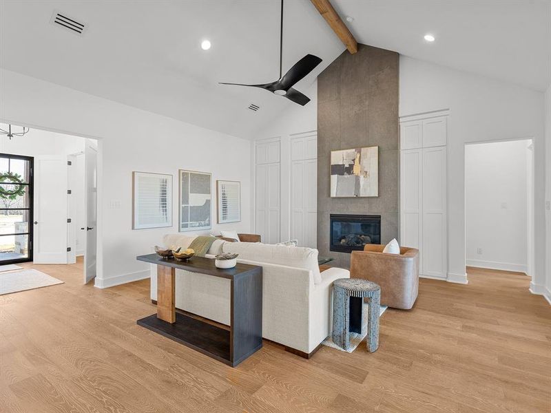 Furnished interior view inside a new home in , Gunter (Image 32).