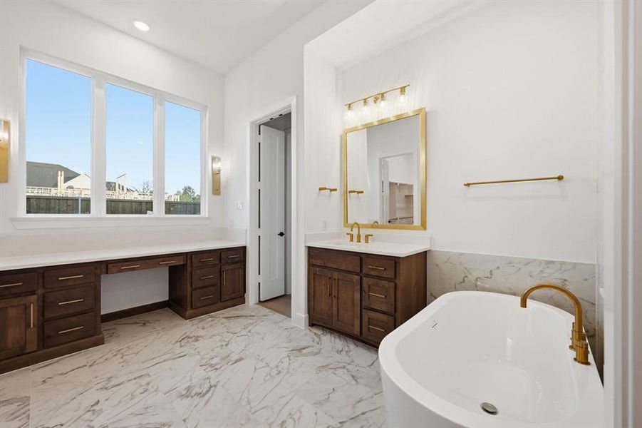 Furnished interior view inside a new home in StarView, Prosper (Image 12).