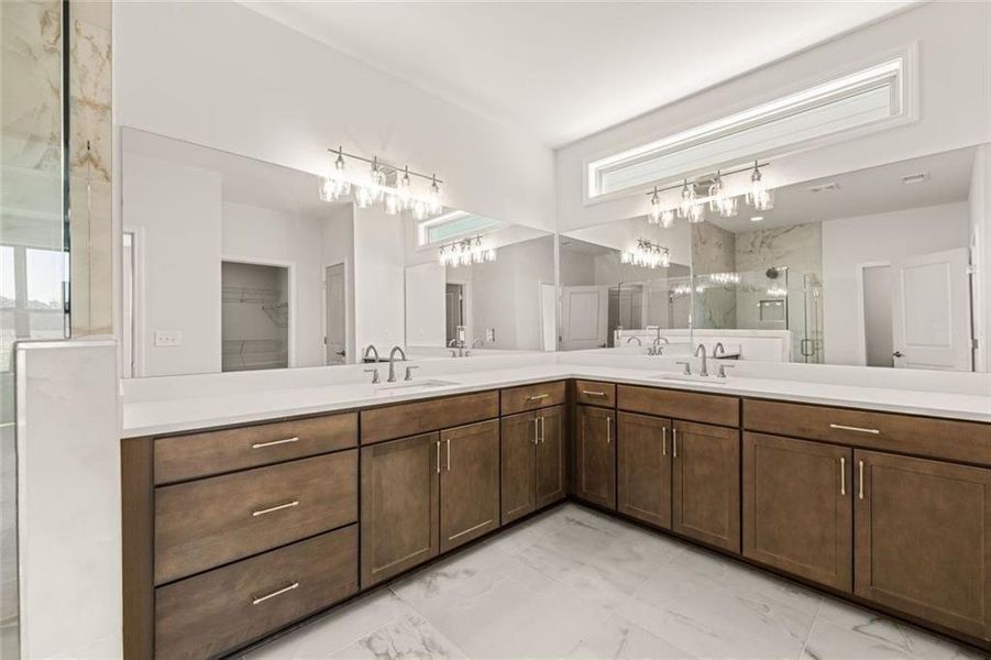 Furnished interior view inside a new home in Soleil Summit Chase, Snellville (Image 4).