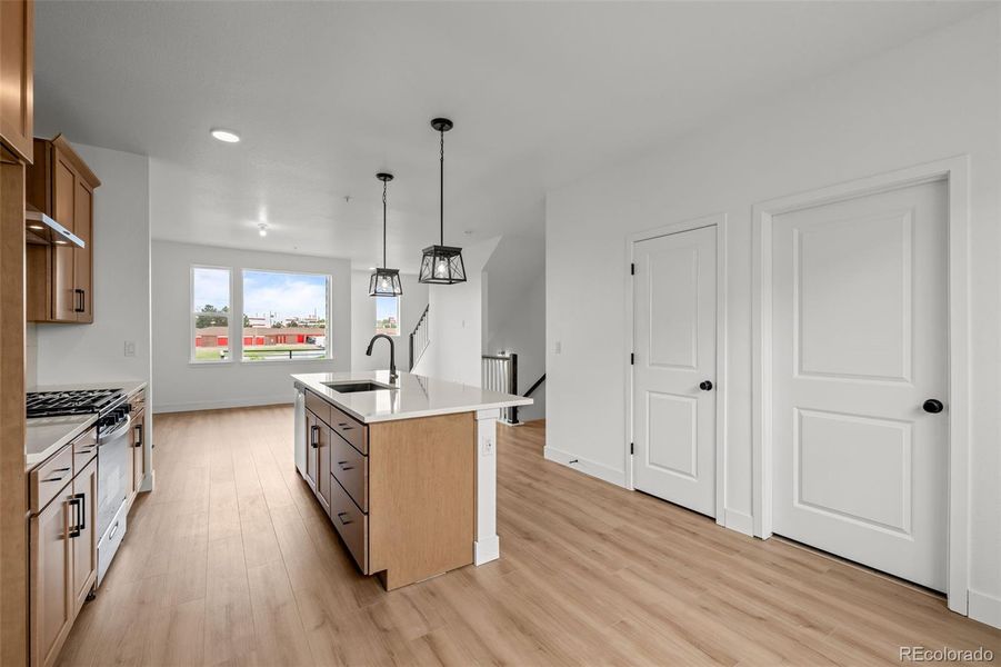 Furnished interior view inside a new home in , Denver (Image 11).
