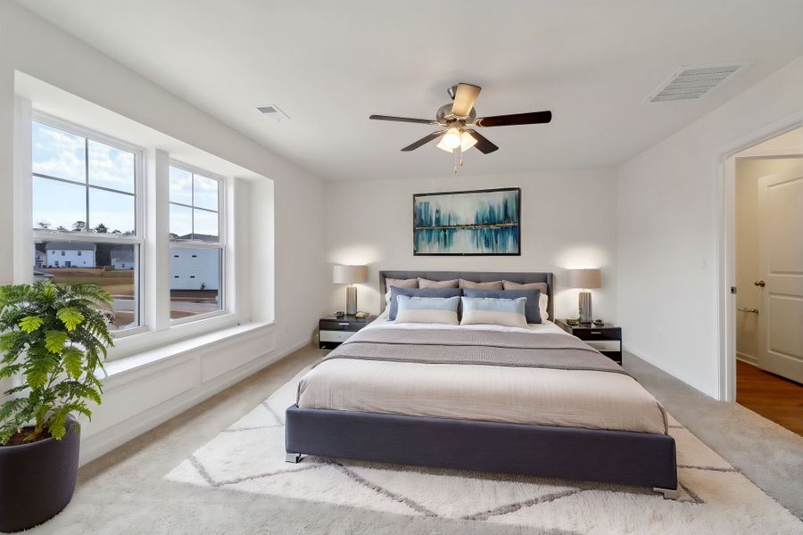 Representative furnished interior of a home built from the Porter II by Great Southern Homes in Cottages at Roofs Pond, West Columbia (Image 57).