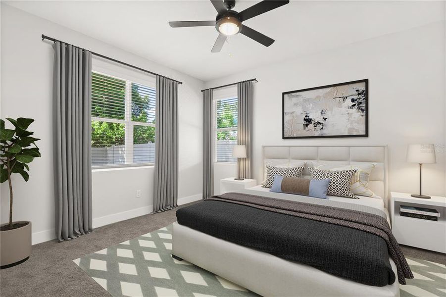 Furnished interior view inside a new home in , Orlando (Image 5).