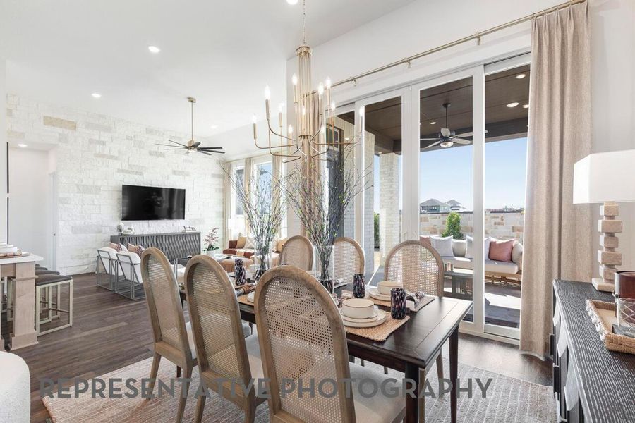 Furnished interior view inside a new home in Elyson, Katy (Image 30).