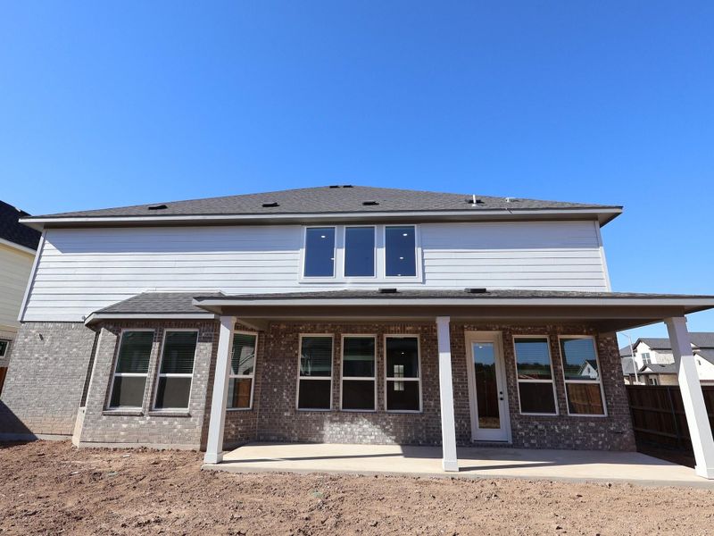 Exterior details and patio area of a home in Barksdale, Leander (Image 2). Exterior details and patio area of a home in Barksdale, Leander (Image 2).