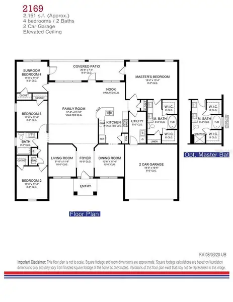 2D floor plan layout of this home in , Ocala, FL (Image 4).