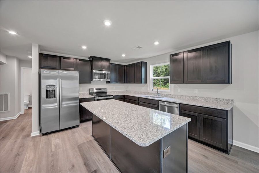 Furnished interior view inside a new home in Cameron Ridge 2-Story, Columbia (Image 3). Furnished interior view inside a new home in Cameron Ridge 2-Story, Columbia (Image 3).