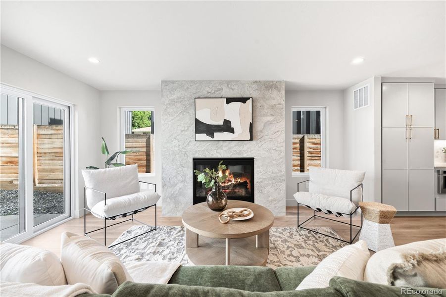 Furnished interior view inside a new home in , Denver (Image 11).