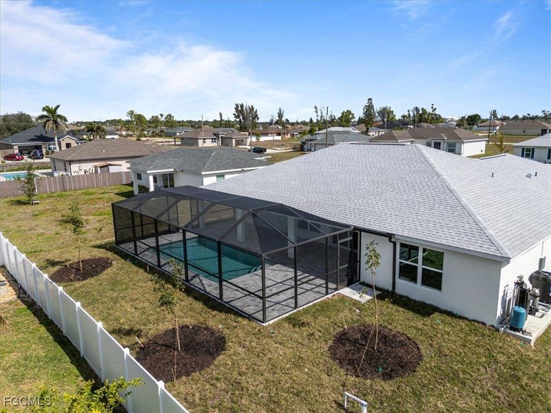 Exterior details and patio area of a home in Cape Coral, Cape Coral (Image 27).