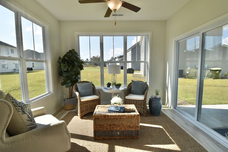 Representative furnished interior of a home built from the Danforth by Stevens Fine Homes in River Hills, Shallotte (Image 14).