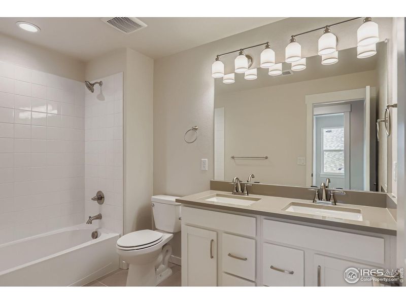 Furnished interior view inside a new home in Barefoot Lakes, Firestone (Image 12). Furnished interior view inside a new home in Barefoot Lakes, Firestone (Image 12).